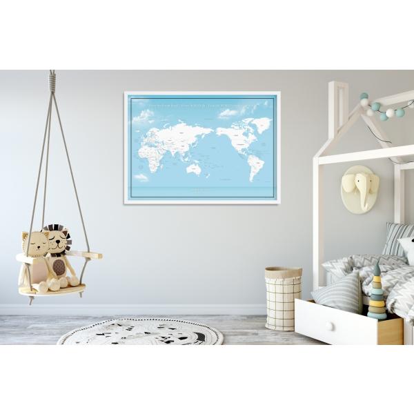 040 世界地図 A1 ブルー 空と海 ポスター インテリア おしゃれ 国名 白地図 こども 壁 ミニマルマップ Buyee Buyee Japanese Proxy Service Buy From Japan Bot Online