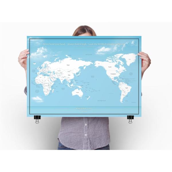 040 世界地図 A1 ブルー 空と海 ポスター インテリア おしゃれ 国名 白地図 こども 壁 ミニマルマップ Buyee Buyee Japanese Proxy Service Buy From Japan Bot Online
