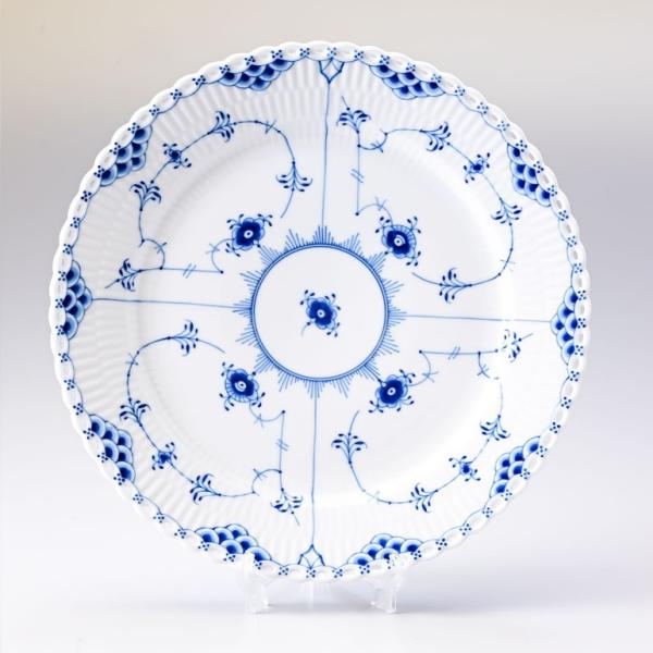 ロイヤルコペンハーゲン　ブルーフルーテッド　フルレース　フィッシュ プレート ブルーフルーテッド フルレース プレート 25cm|ロイヤル