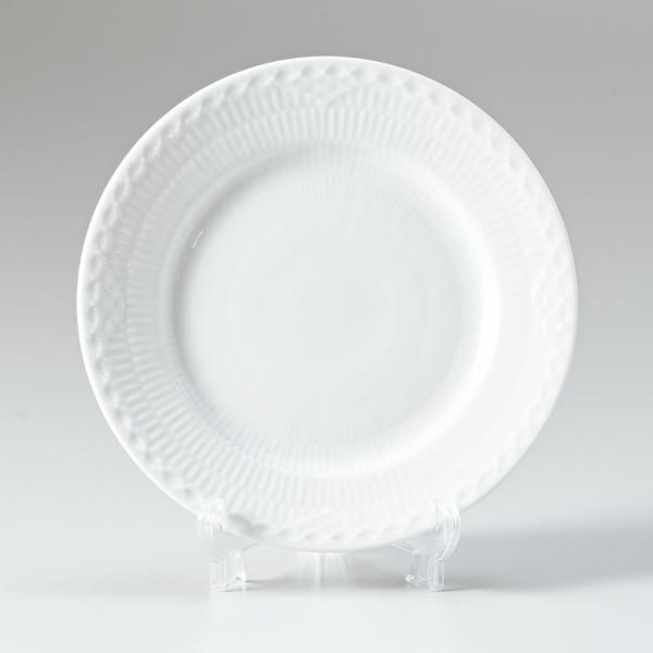  ホワイトフルーテッドフルレース 足付き皿 ホワイトフルーテッド フルレース プレート 17cm|ロイヤル