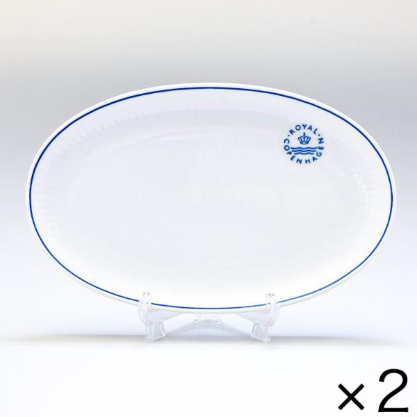 新品未使用⭐︎ ブルーライン オーバルプレート&マグ ロイヤルコペンハーゲンROYAL COPENHAGEN ブルーラインblueline