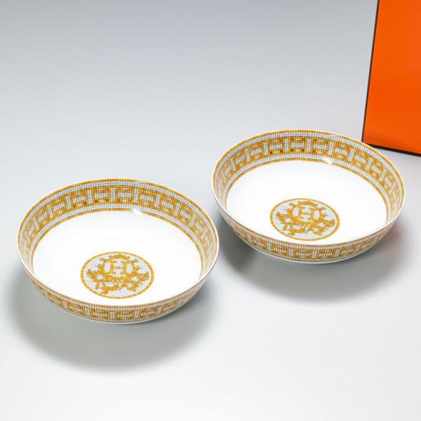 HERMES エルメス モザイク ヴァンキャトル ゴールド 17cm シリアル