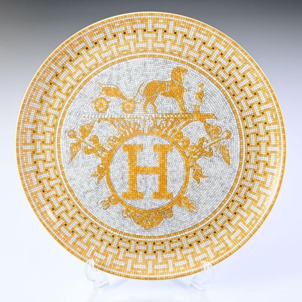 HERMES エルメス モザイク ヴァンキャトル タルトプラッター HERMES エルメス モザイク ヴァンキャトル タルトプラッター