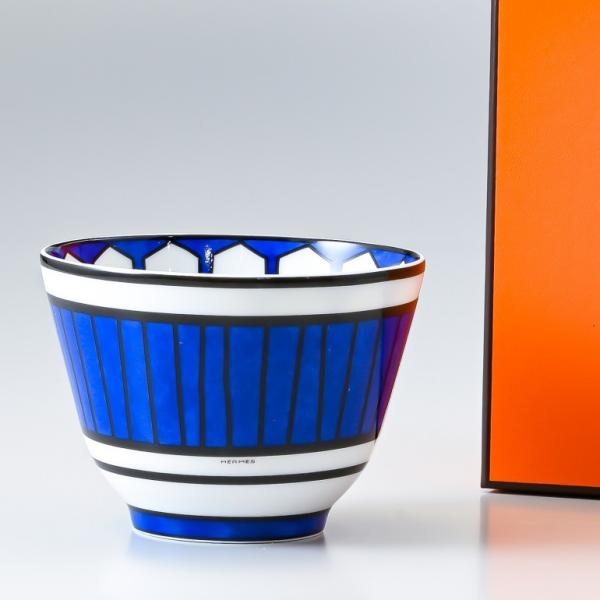 殿堂 エルメス HERMES ブルーダイユール ラージボウル 2 - 食器