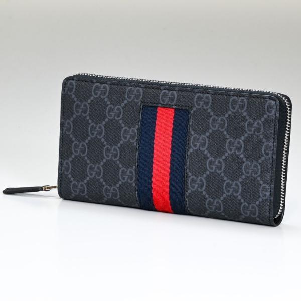 【ドキンちゃん01】GUCCI グッチ 新品同様 レザーキャンバス 長財布 2146000383311_01.jpg