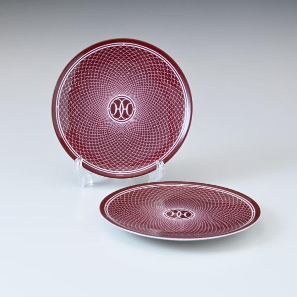 HERMES エルメス プレート ペア Hデコ H DECO ROUGE アッシュデコ