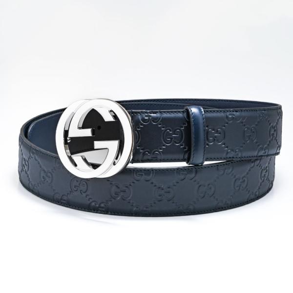 GG Supreme Black And Grey Belt With G Buckle | GUCCI® US