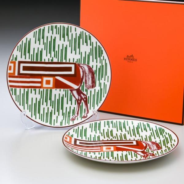 HERMES（エルメス） デザートプレート ペア 21cm イポモビル