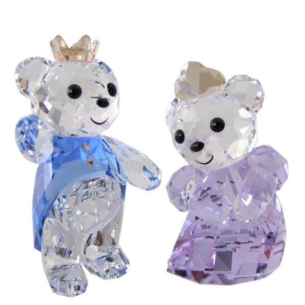 スワロフスキー Krisベア クリスタルフィギュア Krisベア プリンス プリンセス オブジェ 置物 インテリア A インテリア A Level エイレベル