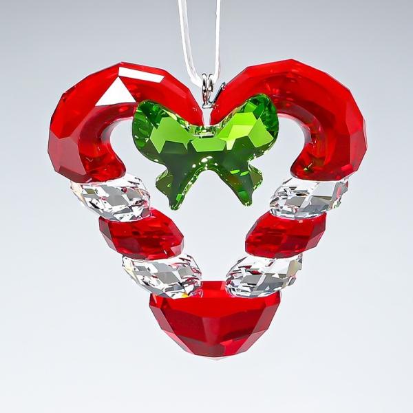 スワロフスキー　オーナメント ハート SWAROVSKI（スワロフスキー） キャンディーケインハート クリスマス