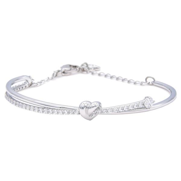 【極美品⟡】スワロフスキー ブレスレット バングル SWAROVSKI シルバー SWAROVSKI（スワロフスキー） ブレスレット バングル レディース