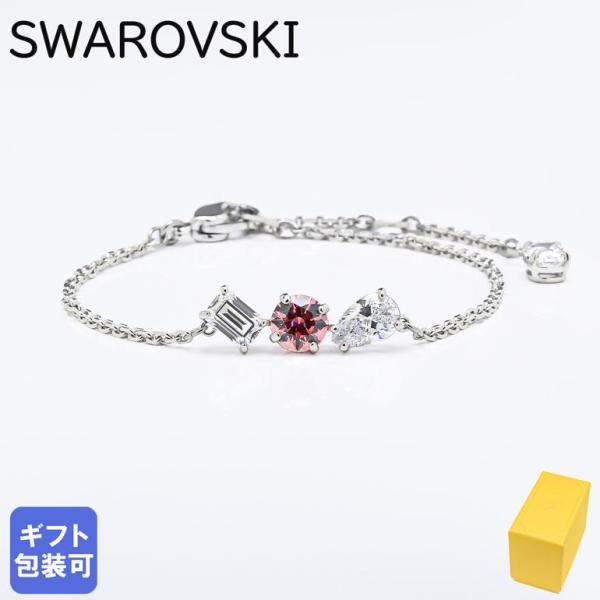 美品SwarovskiマドモアゼルブレスレットリボンMademoiselle Mesmera bracelet, Mixed cuts, Scattered design, White, Rhodium plated