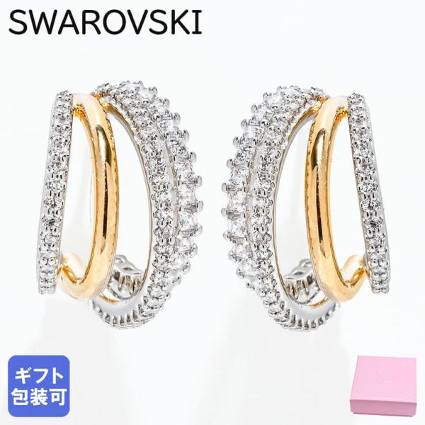 【販売終了品】SWAROVSKI Hyperbola ピアス Hyperbola ドロップピアス, インフィニティ, ホワイト, ロジウム
