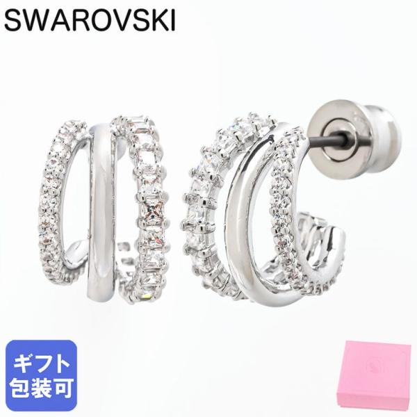 SWAROVSKI（スワロフスキー） ピアス Hyperbola フープピアス クリア