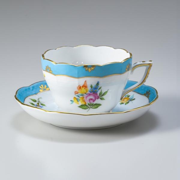 Herend ヘレンド ローズチューリップブルー アンティーク 直径19cm Herend ヘレンド ローズチューリップブルー アンティーク 直径19cm