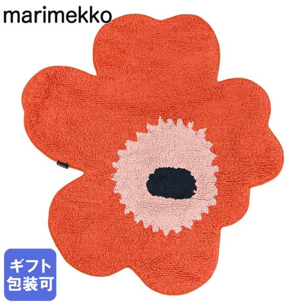 マリメッコ バスマット 玄関マット ミニラグ 73×74cm ウニッコ オレンジレッド パウダー ピンク チャコール 75291 075291 319 インテリア