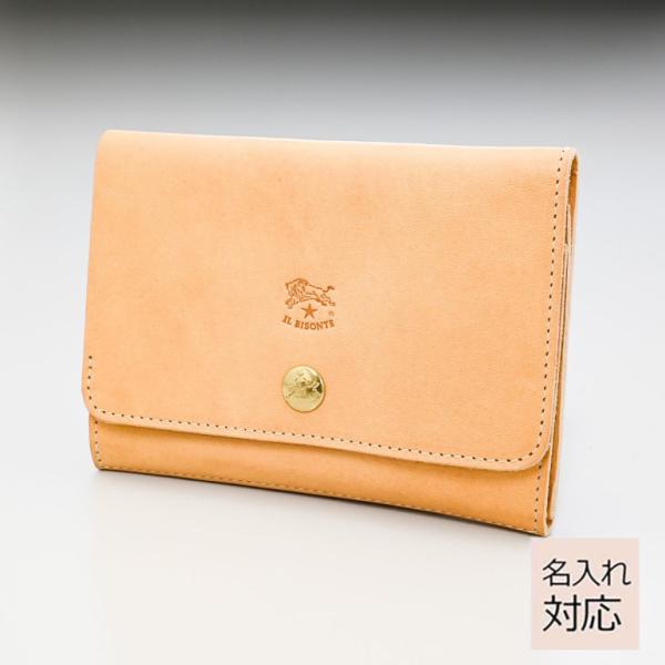 IL BISONTE 並行輸入品 イルビゾンテ 二つ折り財布 カウハイド