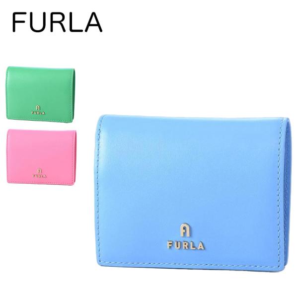 FURLA 二つ折り財布☆値下げ中☆ FURLA（フルラ） 二つ折り財布 レディース カメリア ピンク FURLA