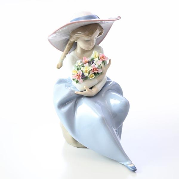 リヤドロ 花の香りにつつまれて フィギュア 人形 女性 LLADRO リアドロ