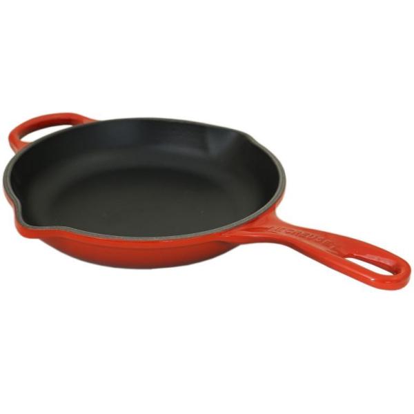 LE CREUSET 赤 スキレット 鋳鉄製 シグニチャー スキレット 20cm チェリーレッド | スキレット