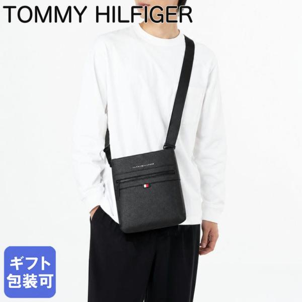 トミーヒルフィガー 高品質ヨーロッパ輸入モデル ショルダーバッグ メンズ ESSENTIAL PU CROSSOVER ブラック AM0AM09506 BDS BLACK