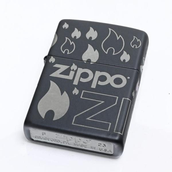 ZIPPO（ジッポー） ライター DESIGN マットブラック×シルバー 48908