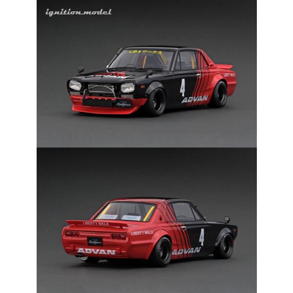 IG 1/18 LB-WORKS Hakosuka 2Dr(マットブラック) ignition model