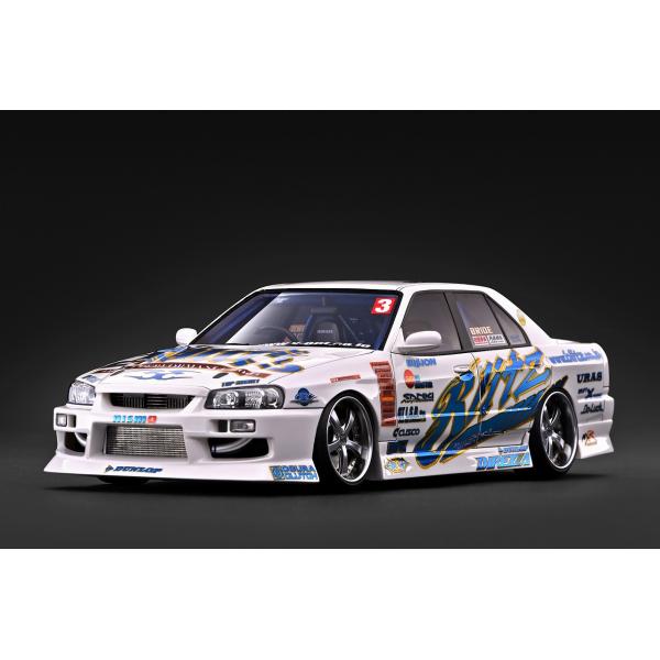 10/30 予約締切 ignition model URAS Skyline ER34 2004 D1 Spec Replica (1/18 scale)