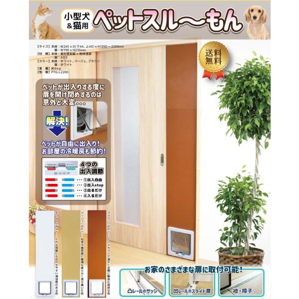 【未使用】【再値下げ！】ペットスルーもん　ペットドア ペットスルーもん PTG-L2200 : ALFA-SHOP - 通販 - Yahoo