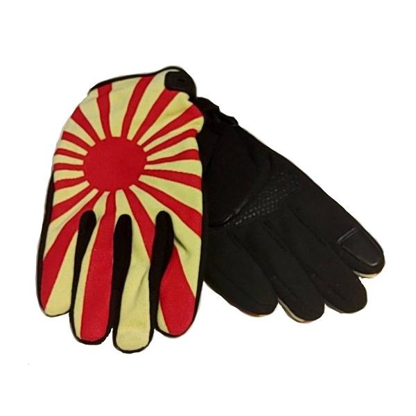 訳有り品■送料無料■日章旗カラー■メッシュグローブ（スマホタッチ装備）LL（XL）サイズ  ライジングサングローブ
