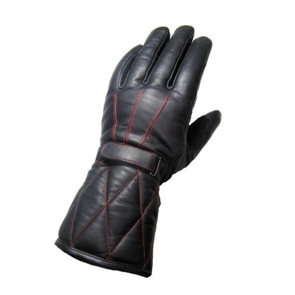 □本革ウインターグローブ ブラック （スマホタッチ付）3Lサイズ