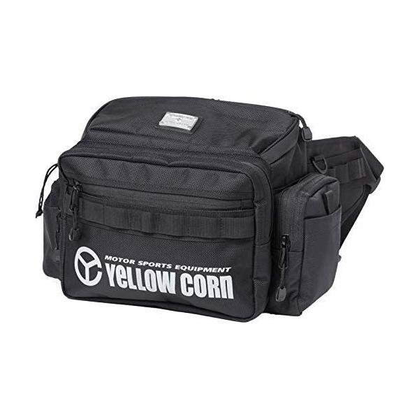 イエローコーン/YeLLOWCORN ■ウェストバッグ (ブラック) YE-55  大容量ウエストバック 新品