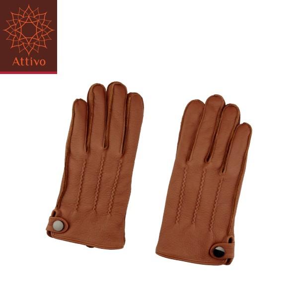 手袋 配送員設置送料無料 メンズ 3シーズン Attivo 鹿革 ブラウン 茶色 M 男性 L バイク 自転車 Xlサイズ ブランド レザーグローブ