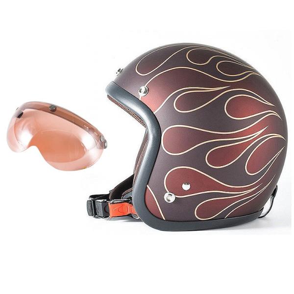 72JAM ジェットヘルメット&シールドセット STEALTH - レッド  XLサイズ:60-62cm +開閉式シールド  APS-05  JJ-22L