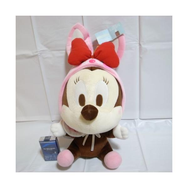 ミニーマウス ビッグサイズぬいぐるみ ウサギのフード ディズニー