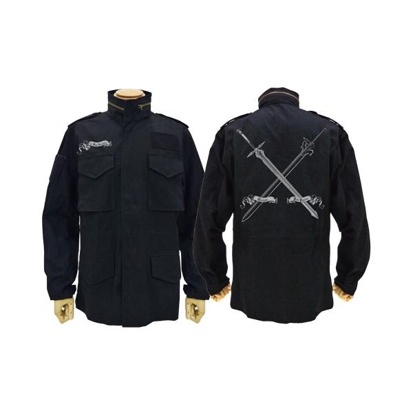 ソードアート・オンライン 黒の剣士キリト M-65ジャケット BLACK XL