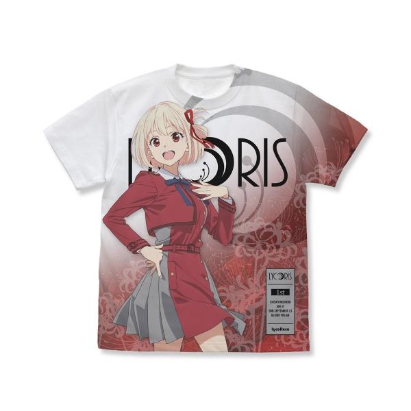リコリス・リコイル 錦木千束 フルグラフィックTシャツ WHITE S