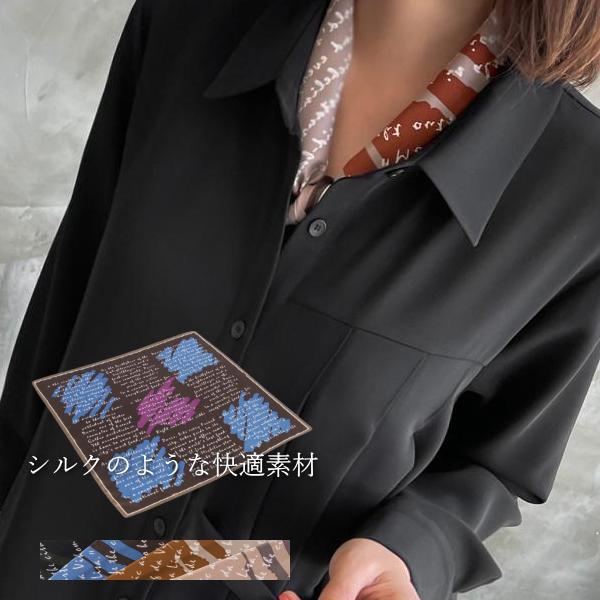 スカーフ レディース 40代 50代 60代 ファッション おしゃれ 女性 上品 黒 茶色 プリンティング配色 正方形 春秋物 高品質 ミセス Zm F13 Alice Style 通販 Yahoo ショッピング