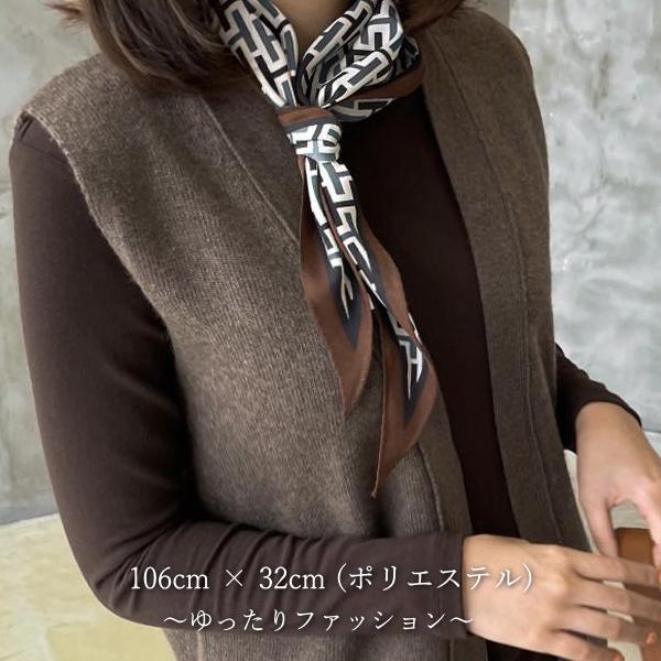 スカーフ レディースファッション おしゃれ 女性 上品 黒 茶色 捺染 菱形 シルキー Hパターン柄 春秋物 高品質 ミセス Zm F1406 Alice Style 通販 Yahoo ショッピング