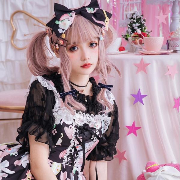 ロリータ ブラウス 半袖 フリル レース ロリィタ 星柄 ラウンドネック 選べる3色 Buyee Buyee Japanese Proxy Service Buy From Japan Bot Online