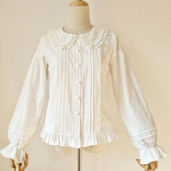 エンジェリックプリティ|フリルブラウスシャツ 長袖 甘ロリ メルヘン フリル袖襟 エンジェリックプリティ|フリルブラウスシャツ 長袖 甘ロリ