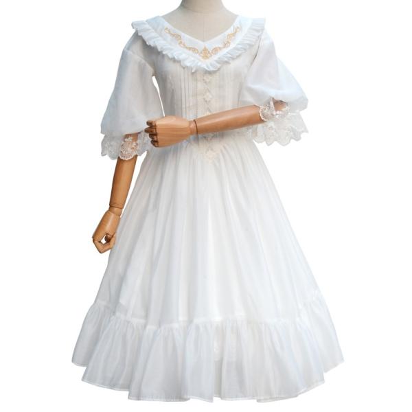 ワンピース ドレス ロリータ ゴスロリ 可愛い ゆめかわいい ホワイト ブラック Buyee Buyee 日本の通販商品 オークションの代理入札 代理購入