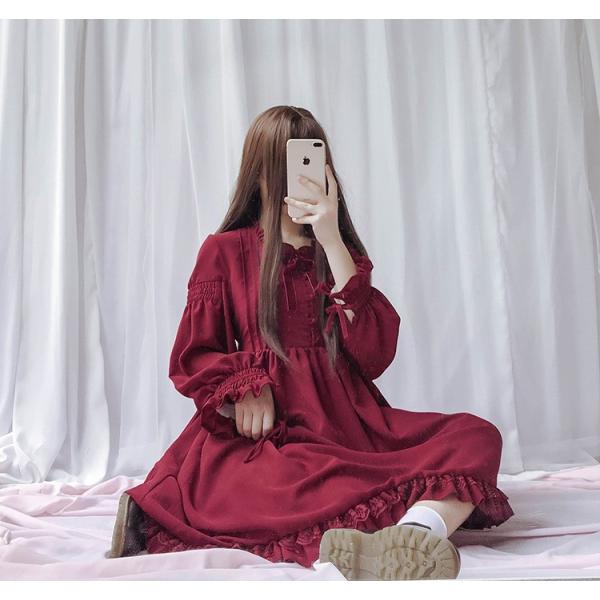 ワンピース ロリータ ロリィタ 可愛い かわいい 萌え系 長袖 ランタンスリーブ Buyee Buyee 日本の通販商品 オークションの代理入札 代理購入