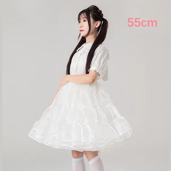 パニエ ボリュームアップ オーガンジー 普段使い 膝丈 55cm丈 パニエ ボリュームアップ オーガンジー 普段使い 膝丈 55cm丈
