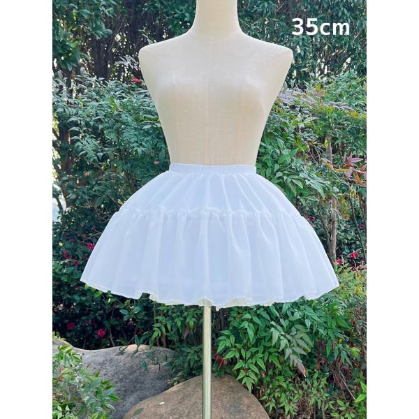 ワイヤーパニエ パニエ ワイヤー入り ミニ丈 超ミニ 35cm丈 ボリューム かぼちゃパンツ付き ドロワーズ付き ロリータ ゴスロリ