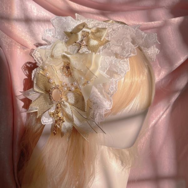ヘッドドレス　ヘアアクセ　ロリータ　リボン　レース tim2847.jpg