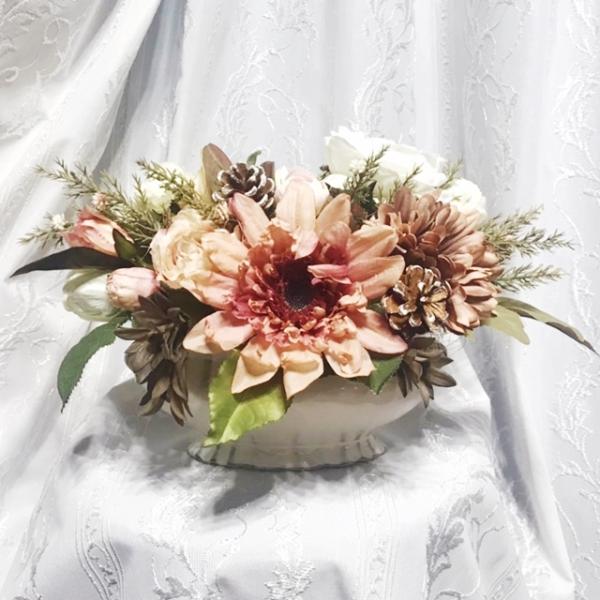 フラワーアート 専用 ワイヤーアート 四つ葉 クローバースワッグ ディップ