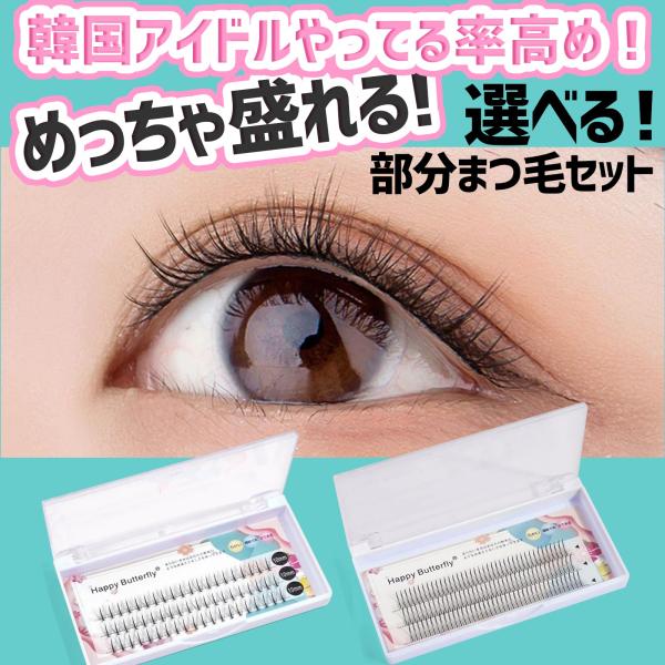 つけまつ毛 つけま ブラック 黒 ナチュラル 8mm 10mm 12mm 部分 ✿部分用つけまつ毛 8mm/10mm/12mm ブラック つけま ナチュラル