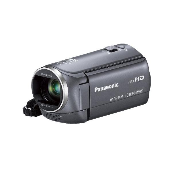 パナソニック デジタルハイビジョンビデオカメラ V210 内蔵メモリー8GB グレー HC-V210M-H - 2
