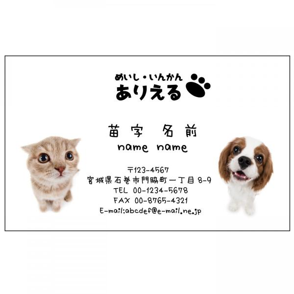 デザイン名刺50枚 送料無料 ロゴ Qrコード無料挿入 ショップカード オリジナル アニマル 動物 ネコ 犬 I 0112 50 Buyee Buyee 일본 통신 판매 상품 옥션의 대리 입찰 대리 구매 서비스
